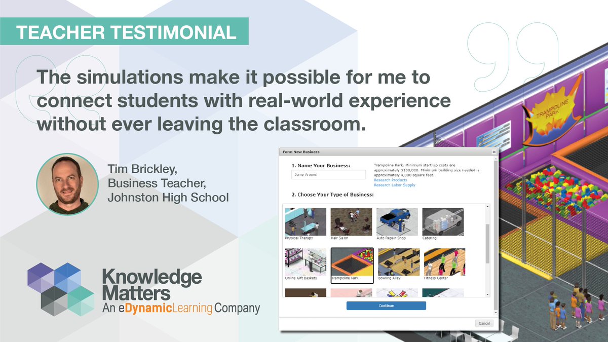KnoMatters's tweet image. Finding opportunities for students to make connections to the real world can be challenging. Learn the simulations help teachers support these needs. #careerteched #CTE #ApplyLearning
bit.ly/3OduECR
