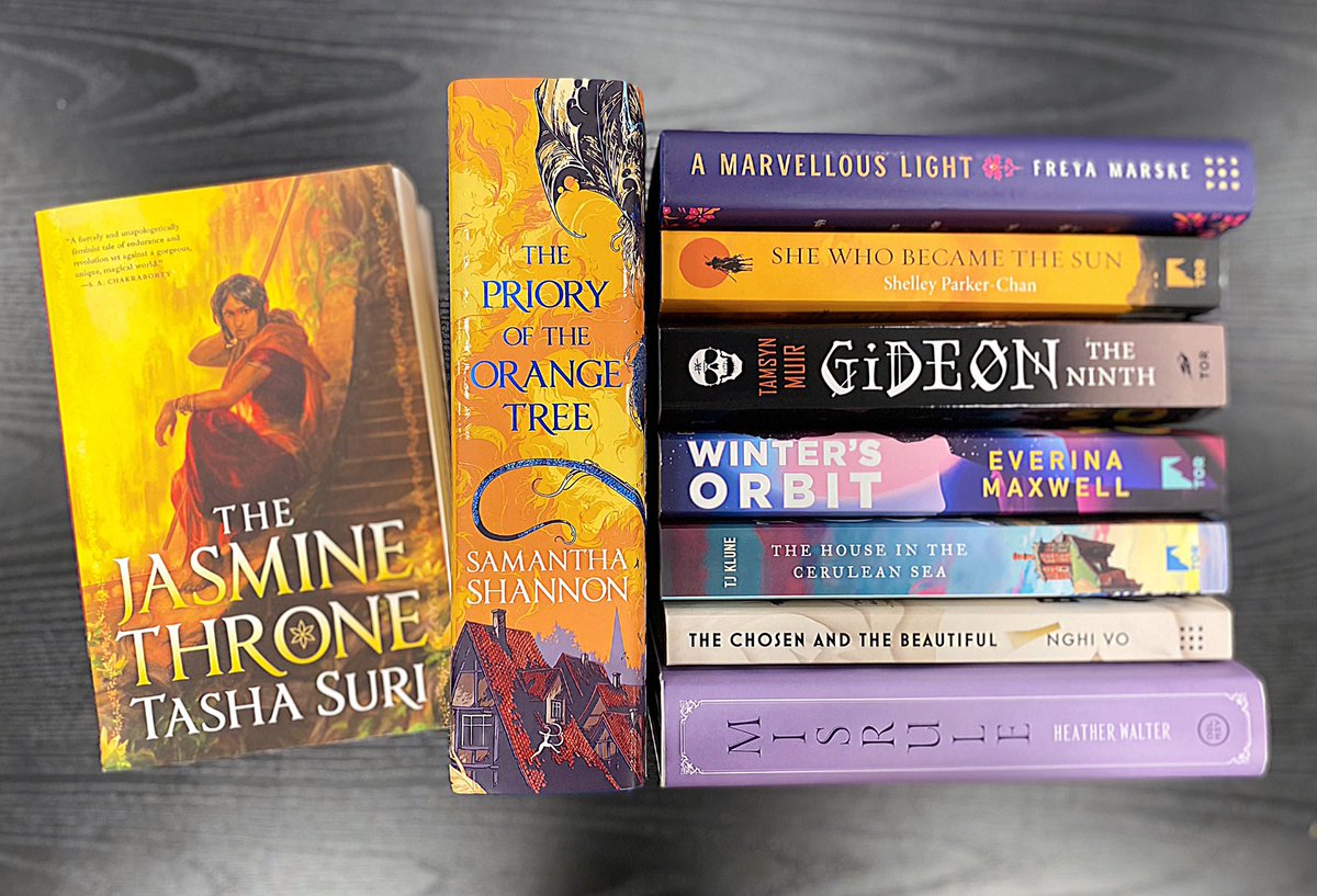 BNHurstTexas's tweet photo. Some fantasy recommendations for pride month🌈🌈🌈

#PrideMonth #Pride #BookTwitter https://t.co/7geHgYn6tP