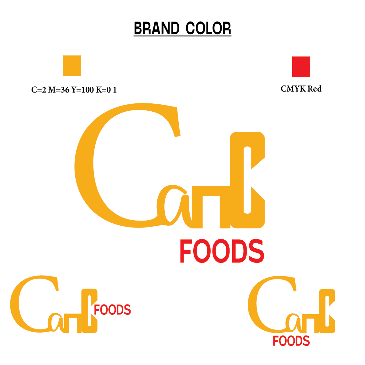 Brand Identity Design For A Restaurant. After a lot of research on restaurants, i came with a decision to used wordmark to construct a logo for the restaurant. I used yellow as the color for the restaurant which represents Happiness and energy and red which stand for love ❤.