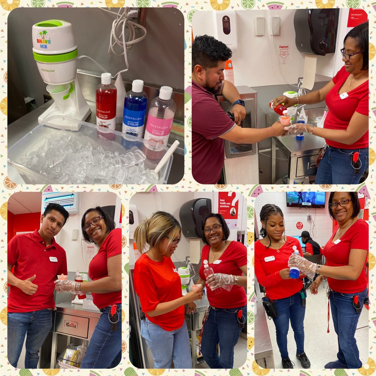 What better way to cool down than having our GMTL Fontaine give out snow cones to our team ! Thank you <a href="/TAINE007/">fontaine house-cobb</a> for making us some delicious snow cones <a href="/OJ_DE_TGT/">OJ</a> @tgtangie #Elmont #worksomewhereyoulove #FFF