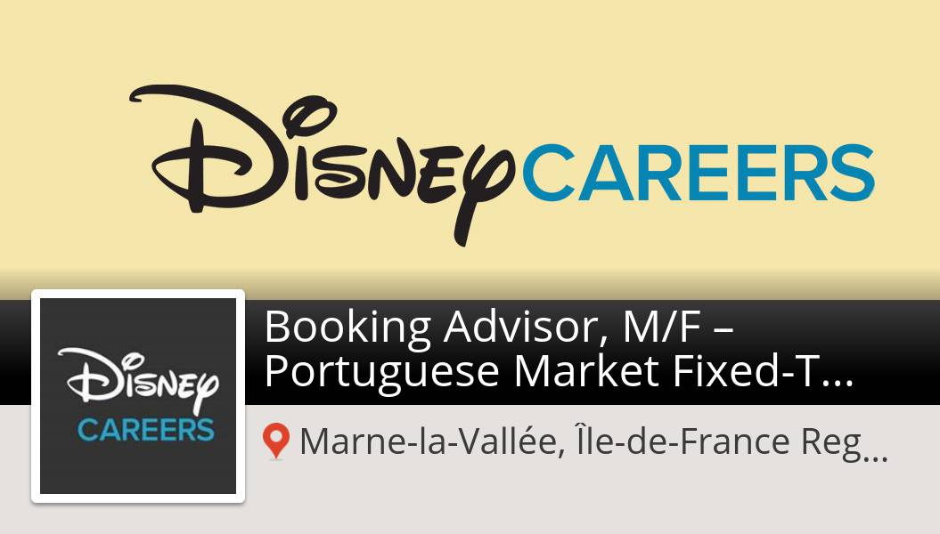 HeyItsMeLizzyP's tweet photo. Booking Advisor, M/F – Portuguese #Market Fixed-Term/Long-Term #Contract needed in #MarnelaVallee at #Disney. Apply now! #job https://t.co/mOrFkq8Vpb #DisneyJobs https://t.co/u2hQBGgyKA