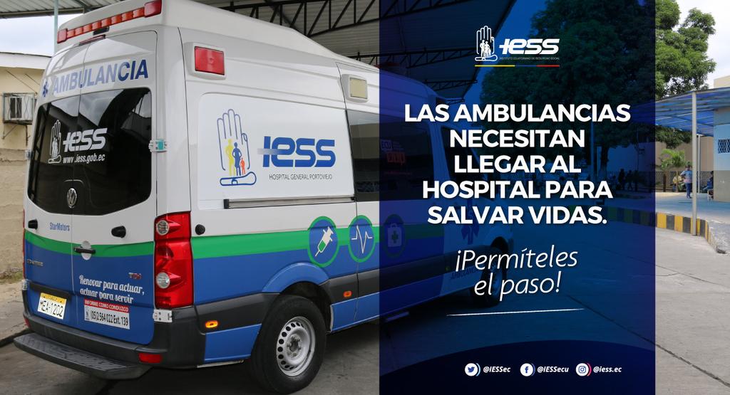 Las ambulancias cumplen una función vital. 🚑 

✅ No dificultes su paso, cada minuto cuenta para salvar vidas.

#IESSeTransforma en <a href="/IESSHJCA/">Hospital de Especialidades José Carrasco Arteaga</a>.