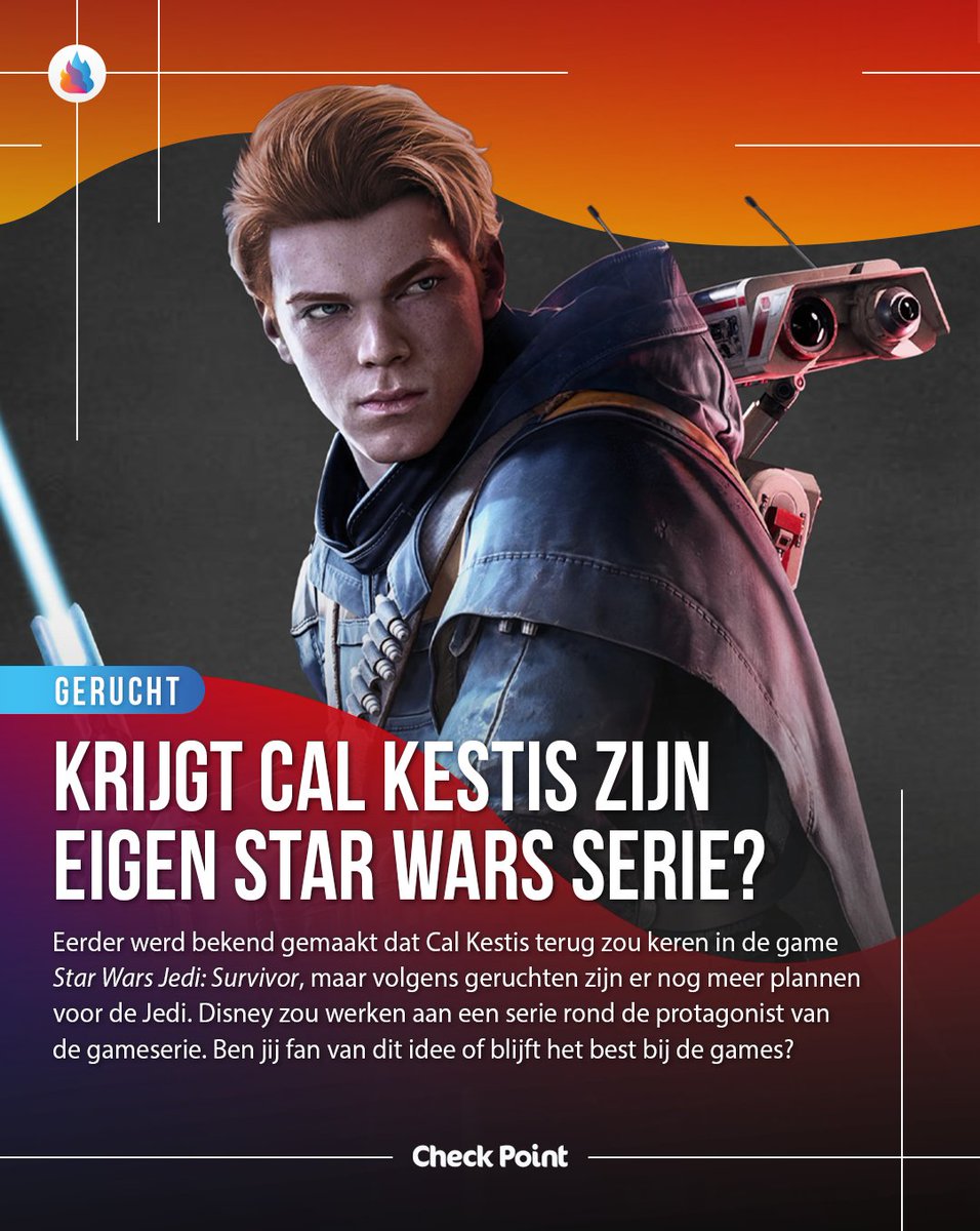 CheckPointBE's tweet image. Kijk jij uit naar een Star Wars Jedi: Fallen Order reeks?