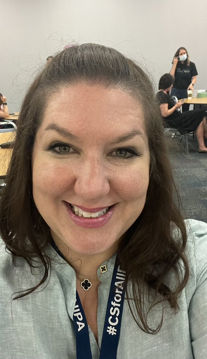 EwoodsWooda's tweet image. I had a wonderful day of learning at the #CSforALLPA Summit! A turning point for me today was the key note presented by the brilliant, thoughtful, and moving speaker @MeenooRami who challenged us to ask the question “CS for what?”