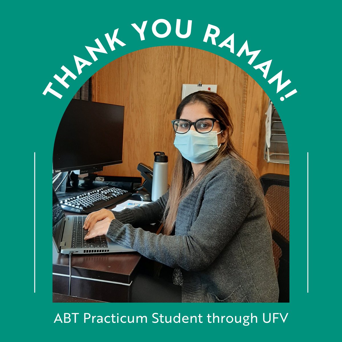 Meet Raman, our new practicum student! She recently completed her Applied Business Technology Certificate through <a href="/goUFV/">U of Fraser Valley</a>.

She has been completing a variety of administrative tasks which has been very helpful to our team.

Thank you for all of your hard work Raman! #ABTatUFV