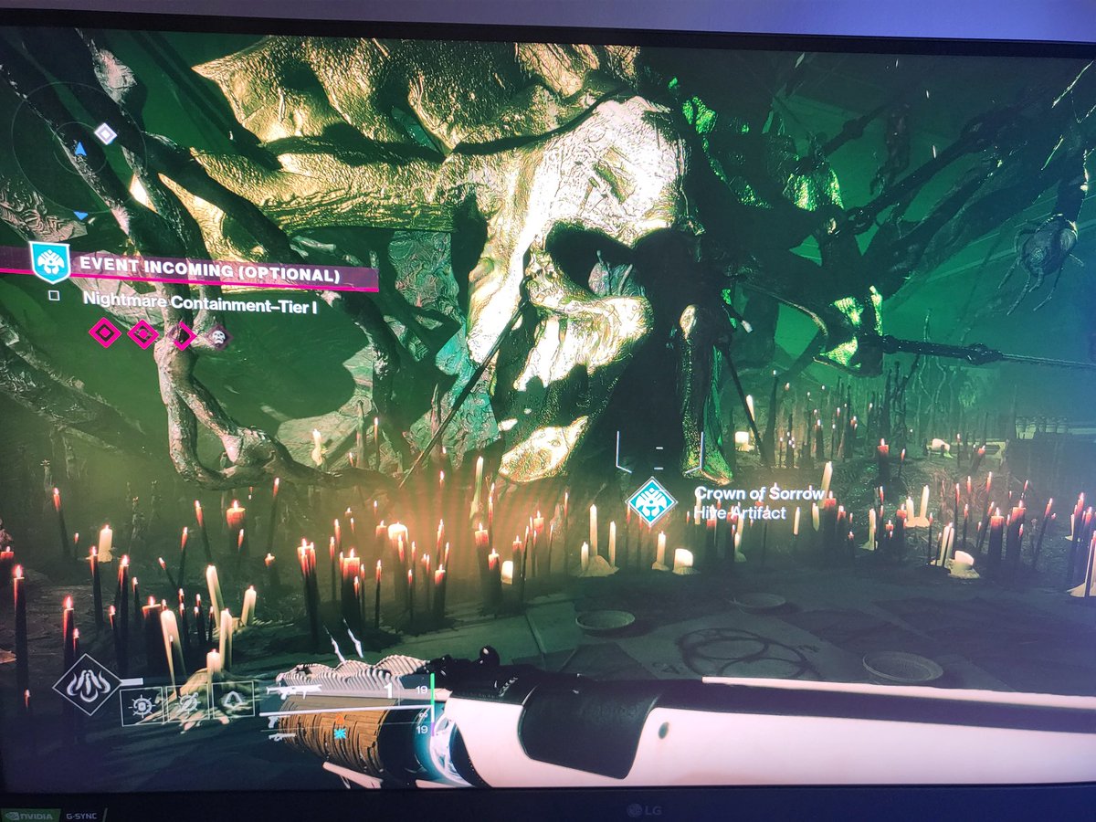 Rframpton82's tweet photo. @A_dmg04  Any idea where the nightmare containment is in the Helm? Would be hard to do as we can't fire weapons here 😂 https://t.co/Y7oBdNC6A0