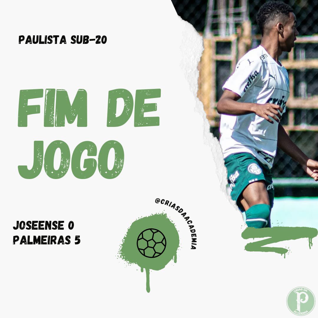 Verdão goleia Joseense pelo Paulistão Sub-20