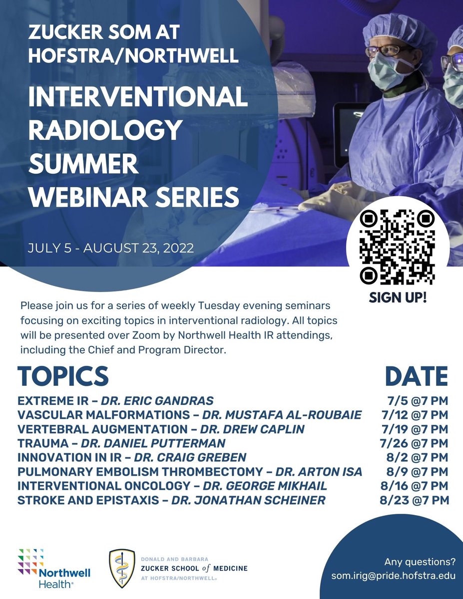 Brendan Ryu, MD (@ryubrendanmd) on Twitter photo Please join us for our 2nd annual Northwell IR Summer Webinar Series! We received great feedback last year and came back even stronger with diverse topics and amazing speakers/mentors to 🆒 your summer down ☀️😎 <a href="/drewzer4455/">Drew Caplin</a> <a href="/SIRRFS/">SIR RFS</a> <a href="/SIRspecialists/">Society of Interventional Radiology</a> <a href="/TheRadRoom/">TheRadRoom</a> <a href="/futureradres/">Future Radiology Residents</a> Please join us for our 2nd annual Northwell IR Summer Webinar Series! We received great feedback last year and came back even stronger with diverse topics and amazing speakers/mentors to 🆒 your summer down ☀️😎 <a href="/drewzer4455/">Drew Caplin</a> <a href="/SIRRFS/">SIR RFS</a> <a href="/SIRspecialists/">Society of Interventional Radiology</a> <a href="/TheRadRoom/">TheRadRoom</a> <a href="/futureradres/">Future Radiology Residents</a>