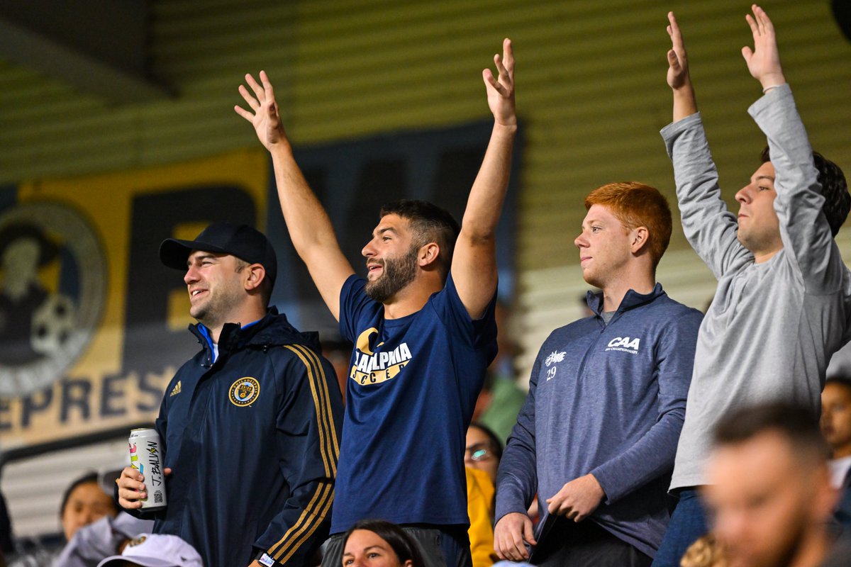 PhilaUnion's tweet photo. When the homies come out to support your @MLS debut >>> https://t.co/oeBd9NEhqz