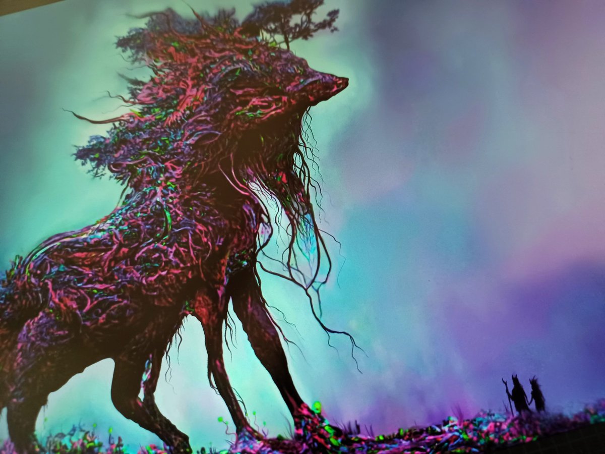 ArcaneCluster's tweet photo. Evolving wild beast 🌿 #wip
What colorway do you like the best? I'm having a hard time deciding!! Both?

#princessmononoke meets #Lovecraft  #illustration #nftcommunity #fantasy #forestwalker #forestguardian #forestspirit #nft #nftart https://t.co/TuwqzlvdXB