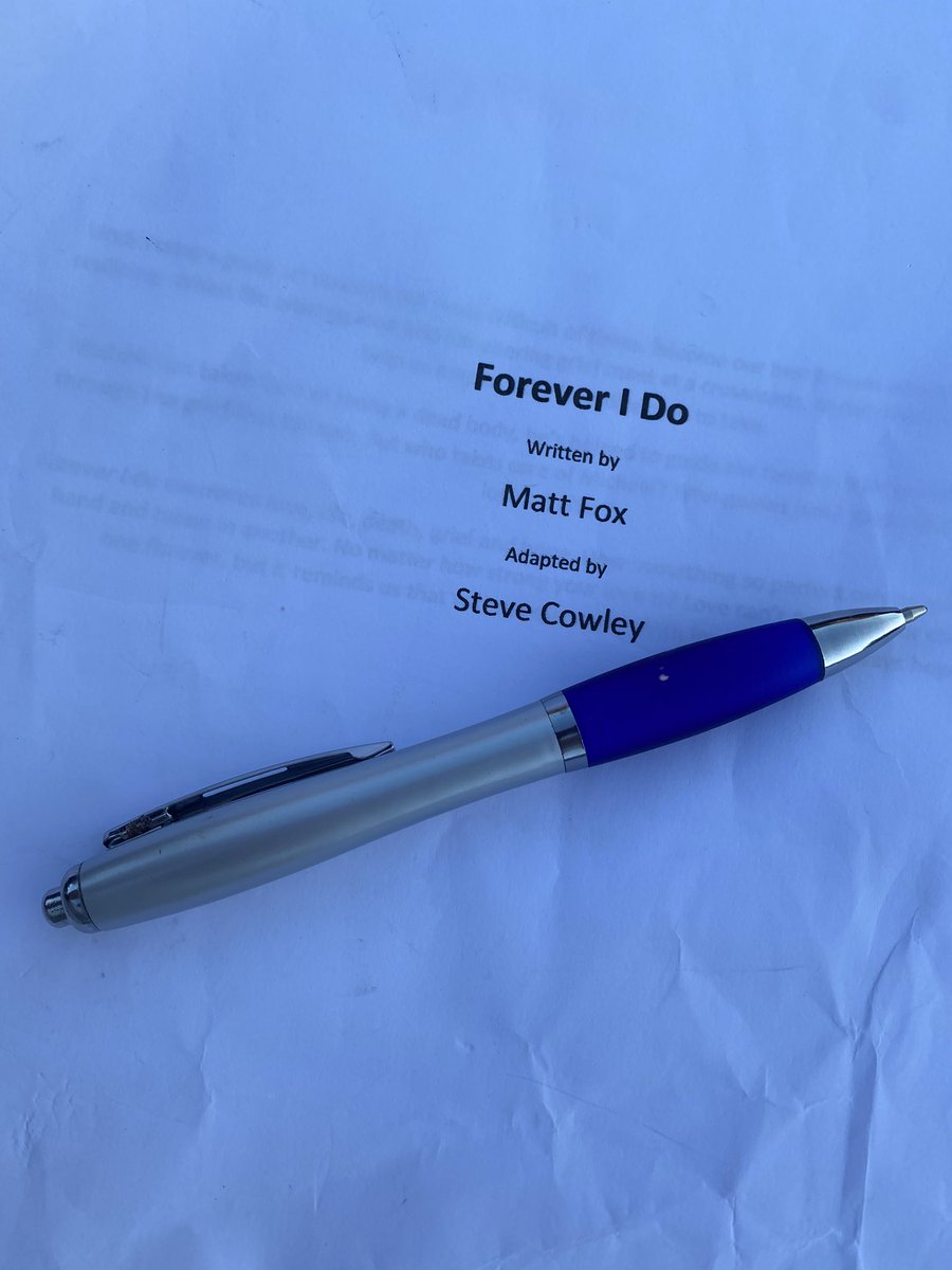 Rehearsals are underway for our new play!  
@SwindonTheOpera and <a href="/cowman0509/">Steve Cowley</a> have been busy readying this wonderful new play for <a href="/bhamfest/">Birmingham Fest</a> 

Jul 15/16/17 <a href="/crescenttheatre/">Crescent Theatre</a> the team that brought Battle Cry are back with this new one man show. 

Tiks  here! 
crescent-theatre.co.uk/event-details/…