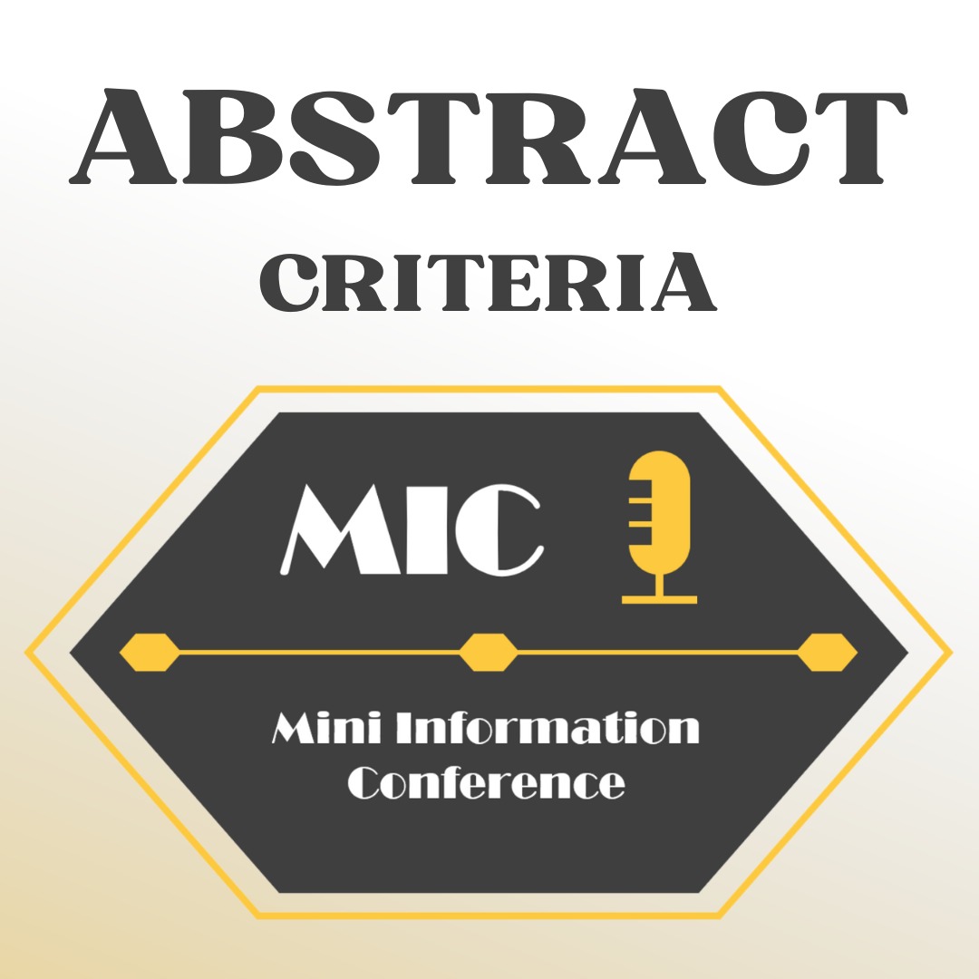 miniinfocon's tweet photo. It is now possible to submit your abstracts! 📑 We would like to clarify the criteria for submitting an abstract for you:
- 300-500 words
- 3-5 keywords
- Clear title
- Relevant theme(s) for the conference

We are looking forward to your submissions! https://t.co/sVA1hyGdCC https://t.co/8Q0buARiqg