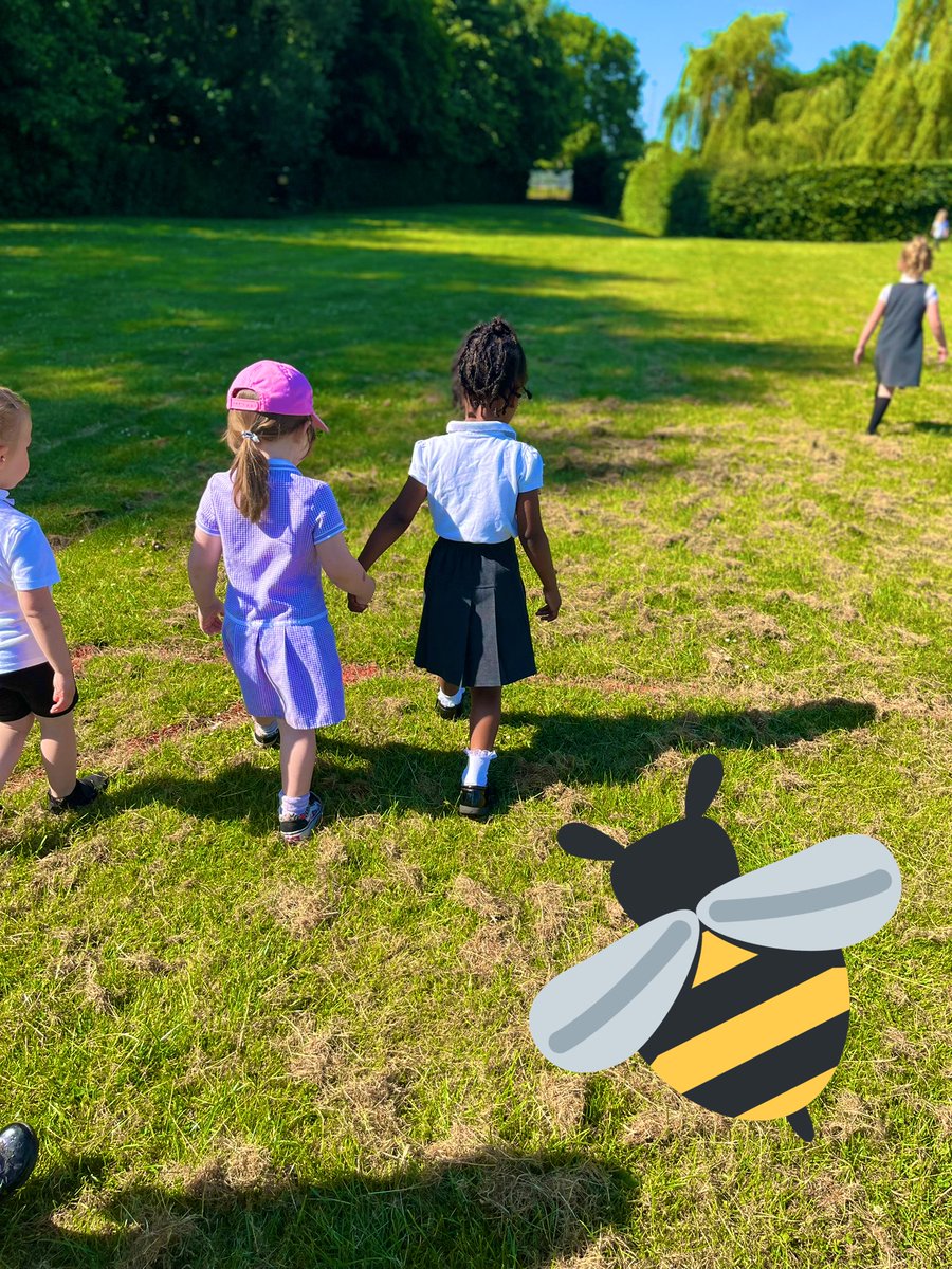 Micklewrightr's tweet photo. Amazing fieldwork this morning in nursery. We looked around our school grounds to find habitats for bees to pollinate. We then sprinkled seeds on our new meadow area to encourage bees to our field. 🐝#beegreen @aspear_ @RowParkAcademy https://t.co/yDtjVlNGSg