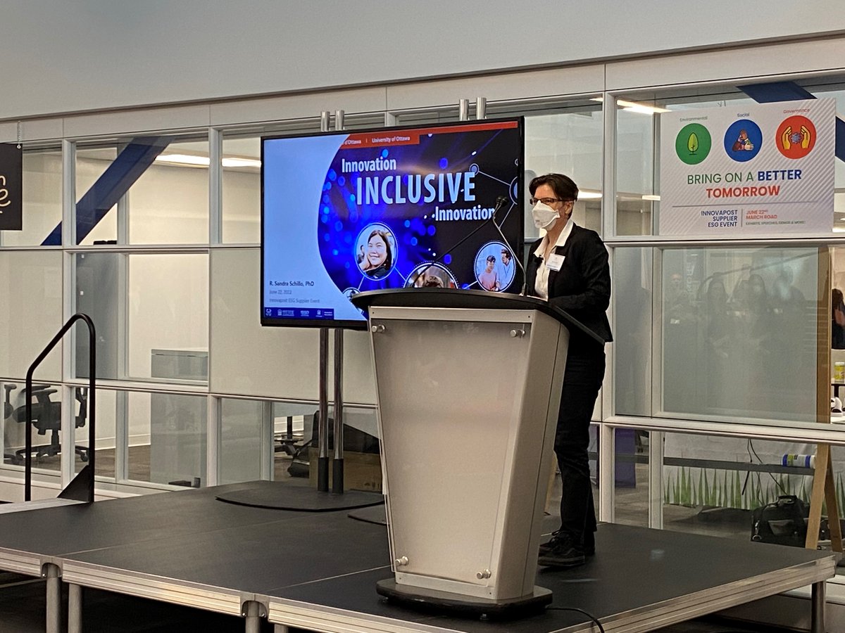 Telfer Research uOttawa (@telferresearch) on Twitter photo Sandra Schillo de l'École de gestion Telfer @uottawa présentait sur l'#InnovationInclusive pendant l'événement #ESG de <a href="/Innovapost/">Innovapost</a> aujourd'hui. 
Merci à <a href="/Innovapost/">Innovapost</a> et <a href="/uottawakn/">uOttawa | Kanata-Nord | Kanata North</a> pour cette belle opportunité! Sandra Schillo de l'École de gestion Telfer @uottawa présentait sur l'#InnovationInclusive pendant l'événement #ESG de <a href="/Innovapost/">Innovapost</a> aujourd'hui. 
Merci à <a href="/Innovapost/">Innovapost</a> et <a href="/uottawakn/">uOttawa | Kanata-Nord | Kanata North</a> pour cette belle opportunité!