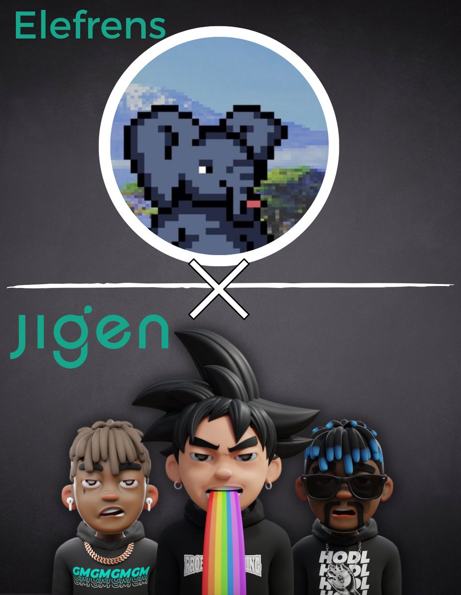 JigenLabs's tweet photo. 🎉 Giveaway 🎉
📣 3x @elefrens whitelist spots to win! 

1️⃣ Follow @jigenapp &amp; @elefrens
2️⃣ Like and RT
3️⃣ Tag your friends

Extra spots, soon in our discord  ⬇️  https://t.co/8PM1bNDwbq

⏰ 48 HOURS https://t.co/yGwDrczI69