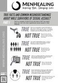 MenHealingOrg's tweet image. There are a lot of misconceptions about the #sexualabuse of males. We’ve created a PDF guide in two parts that includes several examples of basic truths and some common misperceptions about #malesurvivors of #sexualvictimization.

Part 1