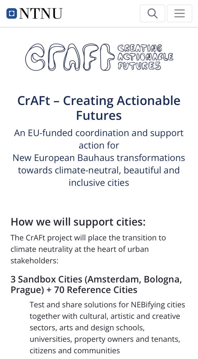Vanaf september ga ik aan dit gave project meewerken, samen met HvA Lectoraten Creative Media for Social Change bit.ly/3xJtFna, @CivicIxD, en @AmsterdamCI, genaamd CrAFt gericht op "Creating Actionable Futures"
#transition #climateneutrality bit.ly/39GtQHT
