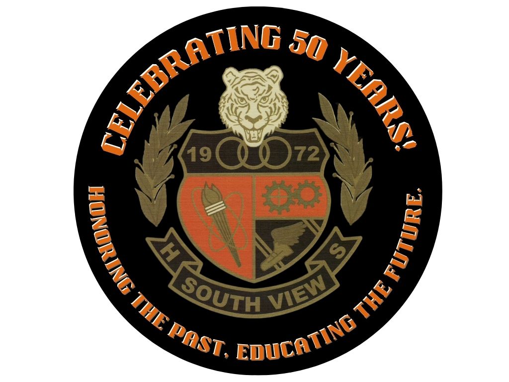 South View Fans, here is our 50 year anniversary logo! Save it and use it. Let's Go Tigers! Looking forward to a fun year, celebrating our history! <a href="/PhyllisNJackson/">Phyllis Jackson</a> @SVHS28348