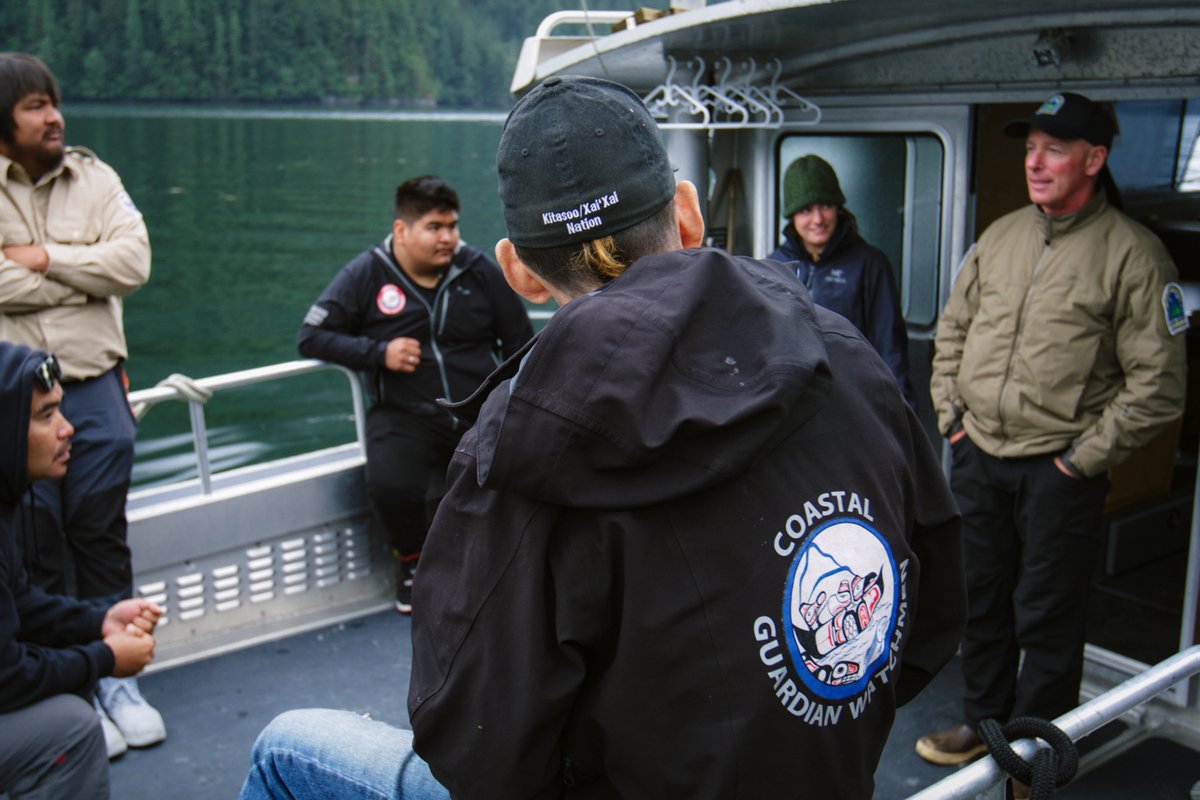 #CoastalGuardianWatchmen have been touted as one of the top #IndigenousGuardians programs in Canada, and Kitasoo Xai’xais Guardians now have a new responsibility, monitoring the new Gitdisdzu Lugyeks (Kitasu Bay) Marine Protected Area! Photo by Moonfish Media/@kxstewardship