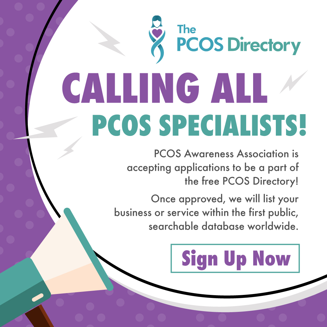 PCOSAA's tweet photo. CALLING ALL MEDICAL PROFESSIONALS! Sign up to be listed in the global PCOS Directory for FREE! #pcos #pcosaa #polycysticovariansyndrome #polycysticovarysyndrome #pcossupport #pcoshealth #pcosinformation #pcosresources #pcosresearch #PCOSDirectory #wellnesswednesday https://t.co/YmOqm3XCQY