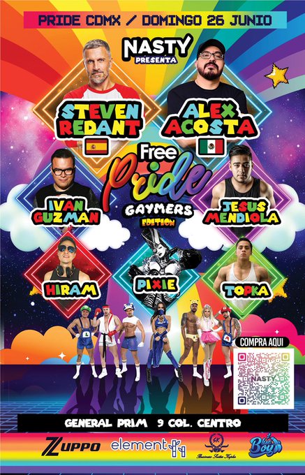 Te prometieron ?? LA GRAN FIESTA DE CIERRE del Pride y lo harán ?NASTY - GAYMERS ? EDITION?  DOMINGO