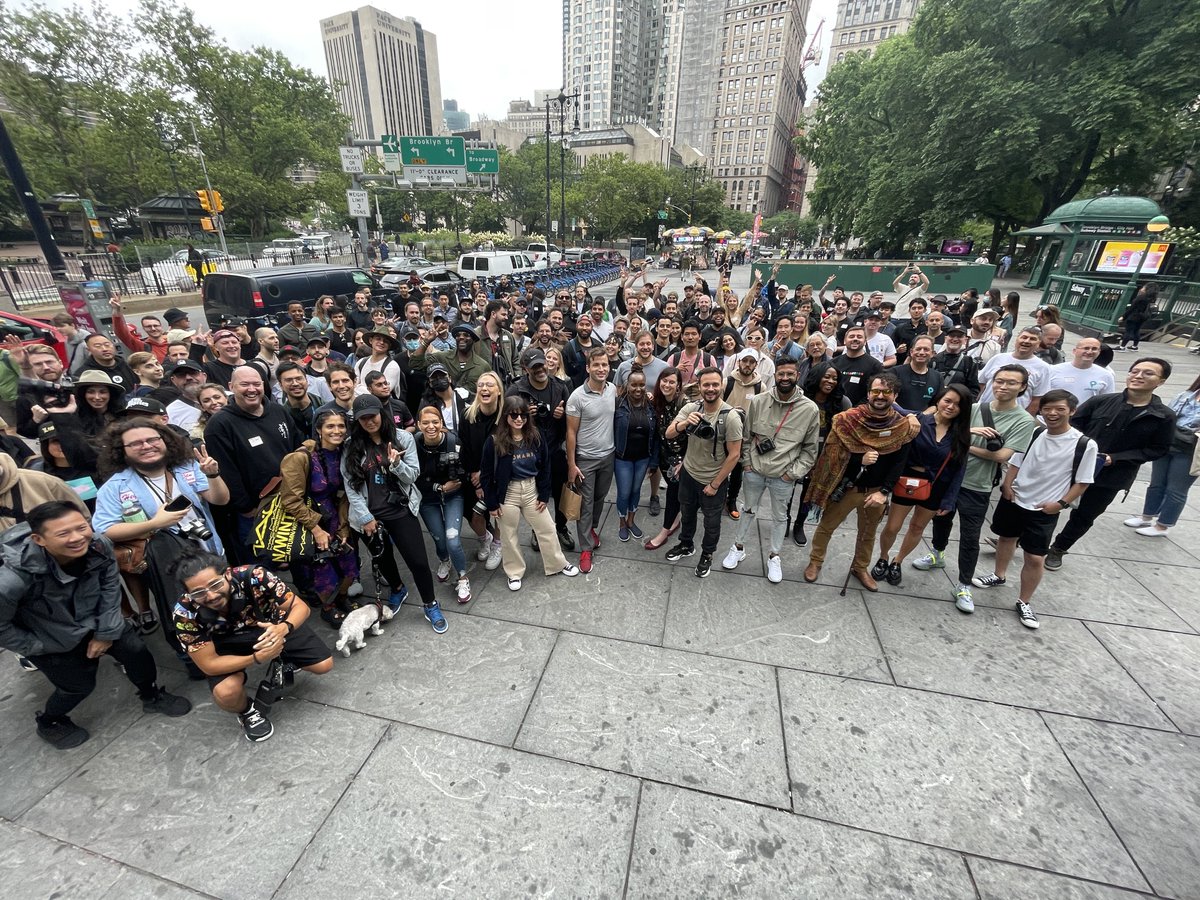 Speechless right now. Could not have asked for a better turnout!!!

Thanks so much to everyone who attended our second NFT NYC photowalk! It was so great see old faces and get to connect with new ones!