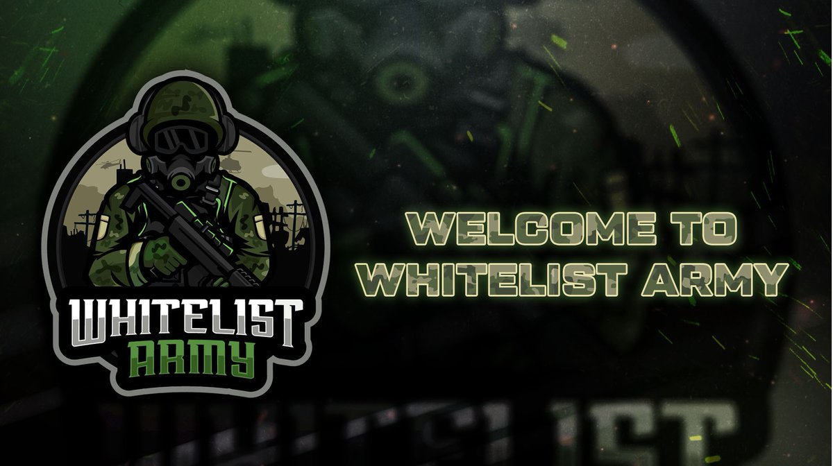 The Whitelist Army Begins Tomorrow 06/23
-5 WL Giveaway Contests - 100's of WL Spots
-No more Liking, RT's, or Tagging 3 Frens
-No More Scammer Twitter Influencers
-NFT projects come to Us!
-FREE MINT giveaway contests
-NFT Giveaways!

ENLIST NOW SOLDIER! 
discord.gg/whitelistarmy
