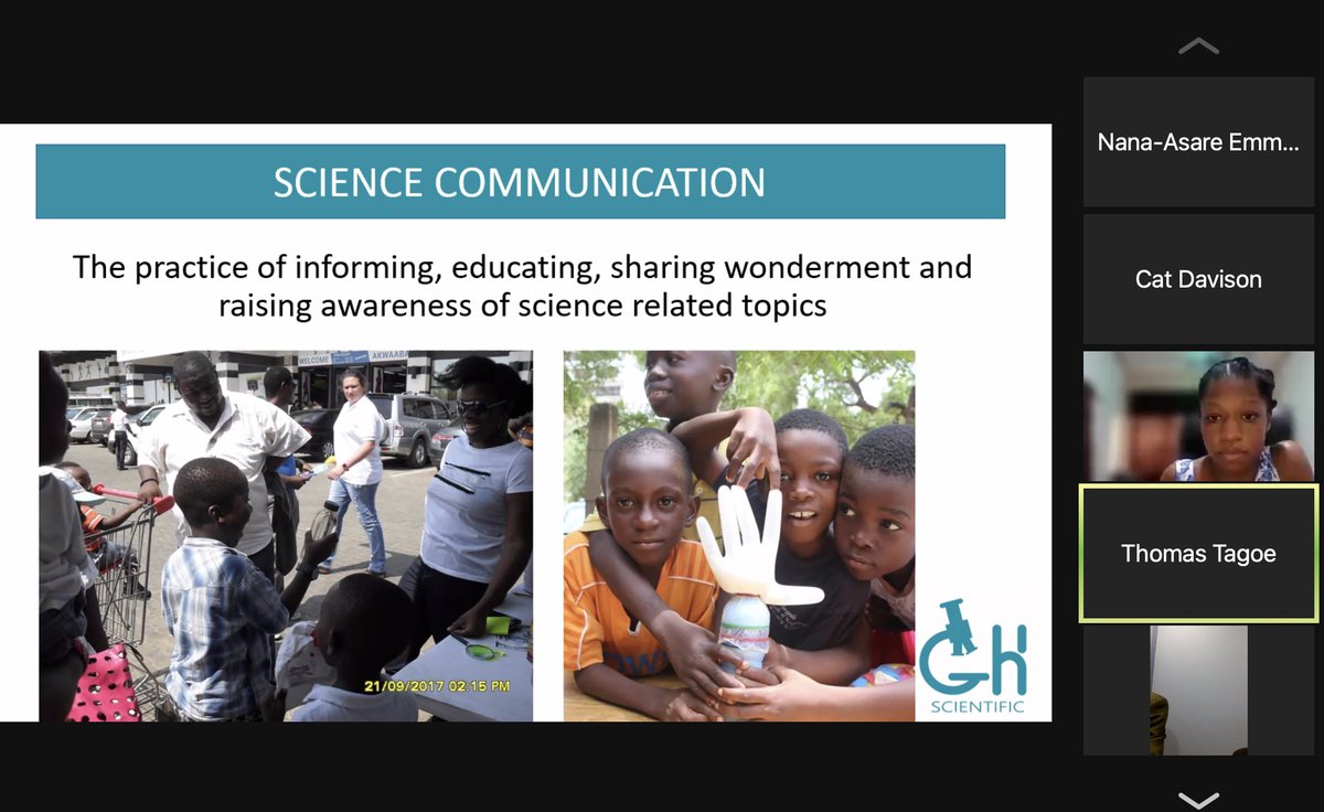 eduspots's tweet photo. A huge thank to you @Tom_DAT, Co-Founder of @Ghscientific for leading a session on community-based science education today as part of the @eduspots Empowerment Sessions.
You can watch the session here:
https://t.co/7Pu5Zu40AD
#STEM #Community #GHScientific https://t.co/U8dhPJASvH