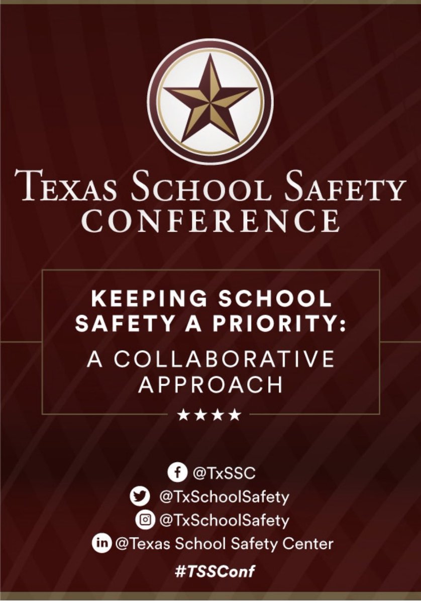 brooke_mcmaster's tweet image. Thankful to have the opportunity to attend and learn @TxSchoolSafety Conference with Officer Rogers, Officer Freeman, and Officer Clark. #RCISDJoy #collaborativeapproach
