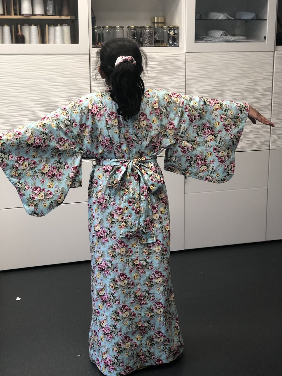 emma_sewing's tweet photo. Loving this weeks Japan theme. @paddygrant something we’ve done at the studio I hope you like ours.. May need to revisit this. #kimono #japan #sashiko #gbsb @sewingbee @JanomeUK https://t.co/g0eLcYv84m
