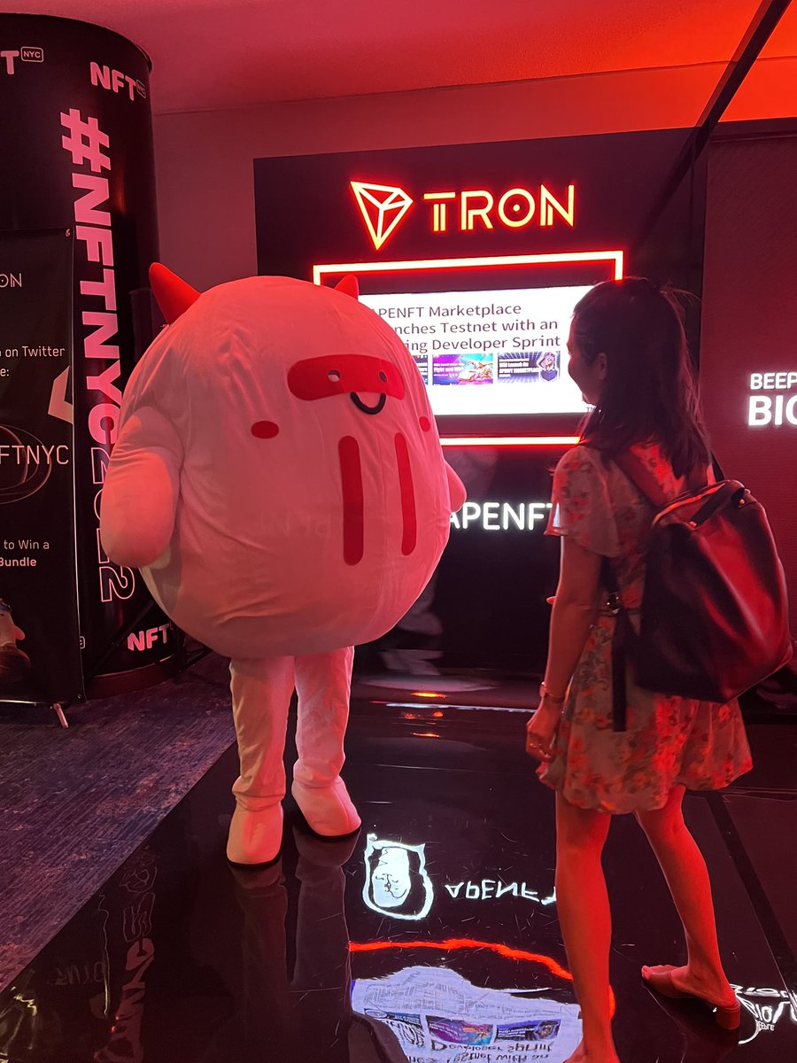 How cute! <a href="/apenft/">ApeNFT</a> <a href="/trondao/">TRON DAO</a> #TRONNFTNYC