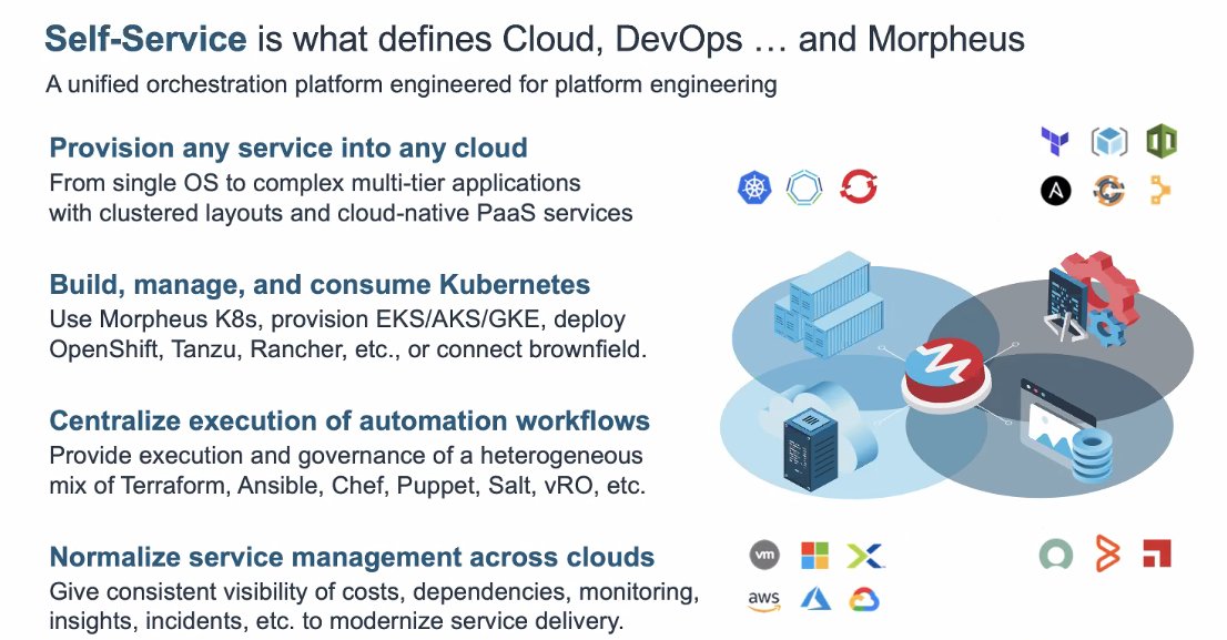 linotelera's tweet photo. Self-service approach by @MorpheusData : provision any service into cloud, build manage and consume #kube, centralize execution and normalize service across #cloud #CFD14 https://t.co/u4QVDr9mGT