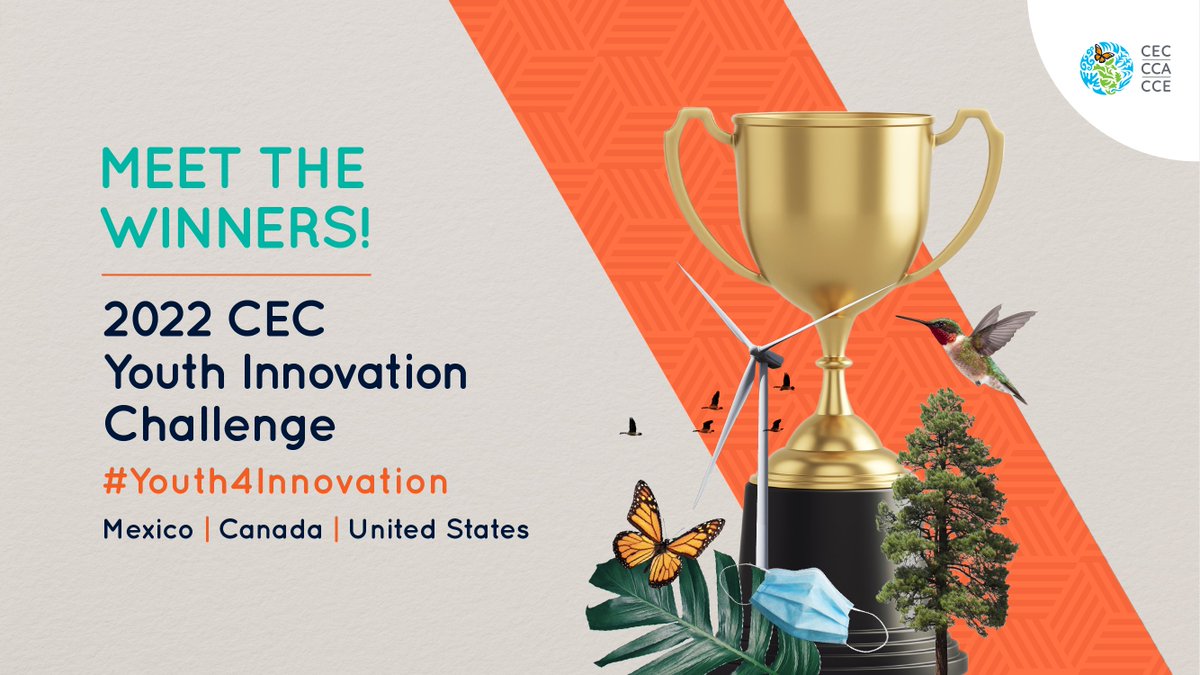 CECweb's tweet photo. 🚨@CECweb is proud to announce the winning projects for this year’s #Youth4Innovation Challenge! 🏆🇨🇦🇲🇽🇺🇸🚨

🇨🇦Inscott
🇲🇽Economía circular Del Puerto al Huerto
🇺🇸Grandma’s Hands

Congratulations👏🤩🎉

Learn more about their innovations 
👉https://t.co/eYzeTgehRU https://t.co/09xMTSyucW