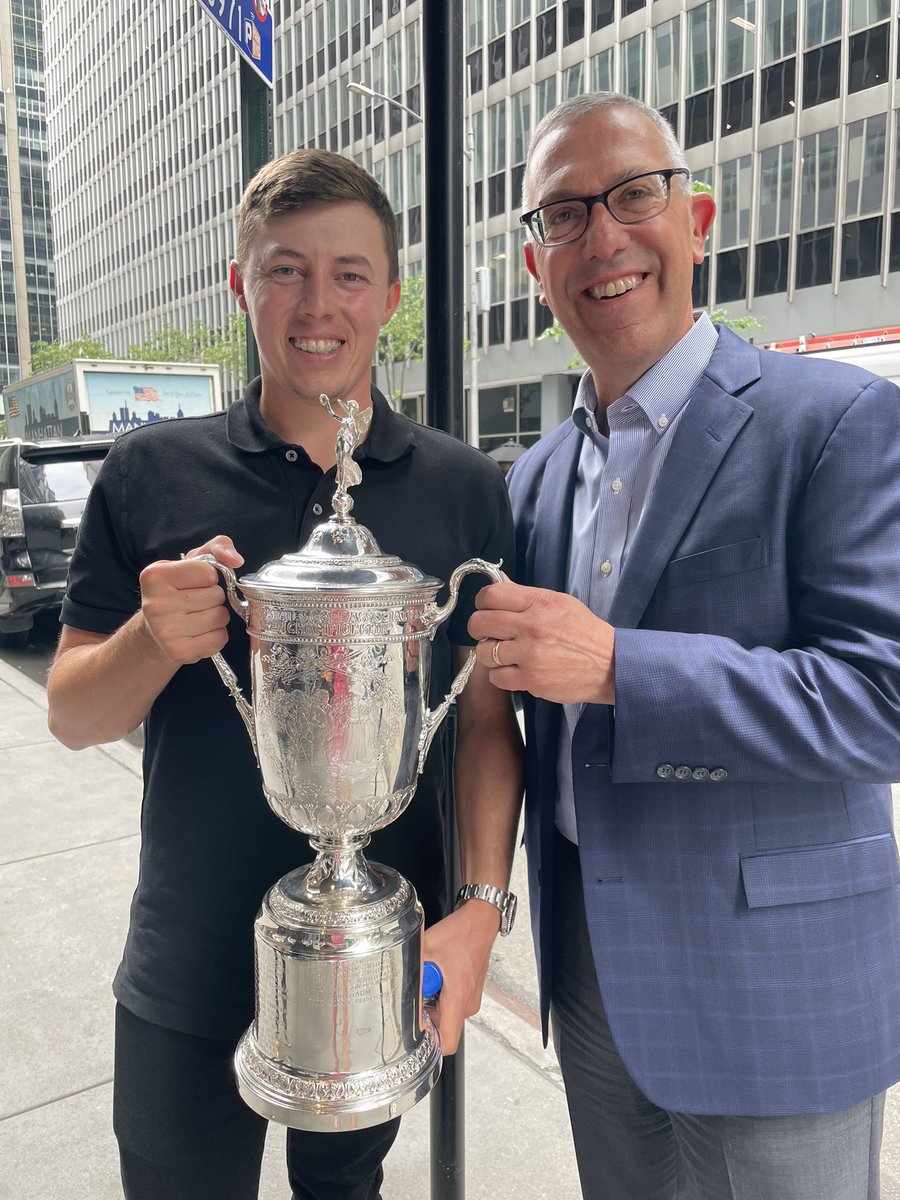 StJohnsRedWhite's tweet photo. #ChampionPartner @stjohnsalumni and Board member, Joe Tarantino, who is the President & CEO of @Protiviti, with this year’s #USOpen champion @MattFitz94. Protiviti is Matt’s lead sponsor. Congratulations to Matt and Joe … and everyone at #Protiviti! #askmeaboutchampionpartners https://t.co/hQfXuk3NwN