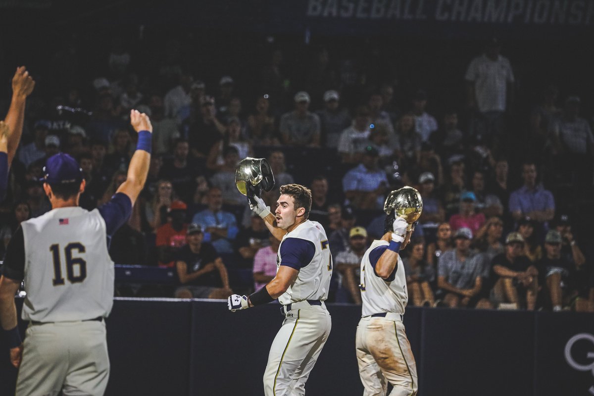 NDBaseball's tweet photo. Another historical season in the books!

✅ First CWS appearance in 20 years
✅ Back-to-back Super Regionals for first time in program history
✅ 40+ wins for the first time since 2006
✅ Set school records in strikeouts and home runs

#GoIrish https://t.co/lO7LXZnWDw