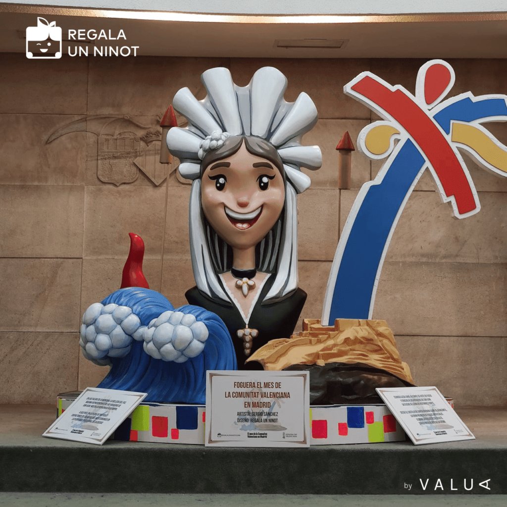 La <a href="/generalitat/">Generalitat</a> planta una Foguera en Madrid! 

L'artista alacantí Sergio Sanchez i Regala un Ninot llevan les #Fogueres d'Alacant a Madrid dentro del Mes de la Comunitat Valenciana en la capital! 

regalaunninot.com/es/hogueras-sa… 
#Fogueres2022 #Alacant #Hogueras2022 #Alicante #Madrid