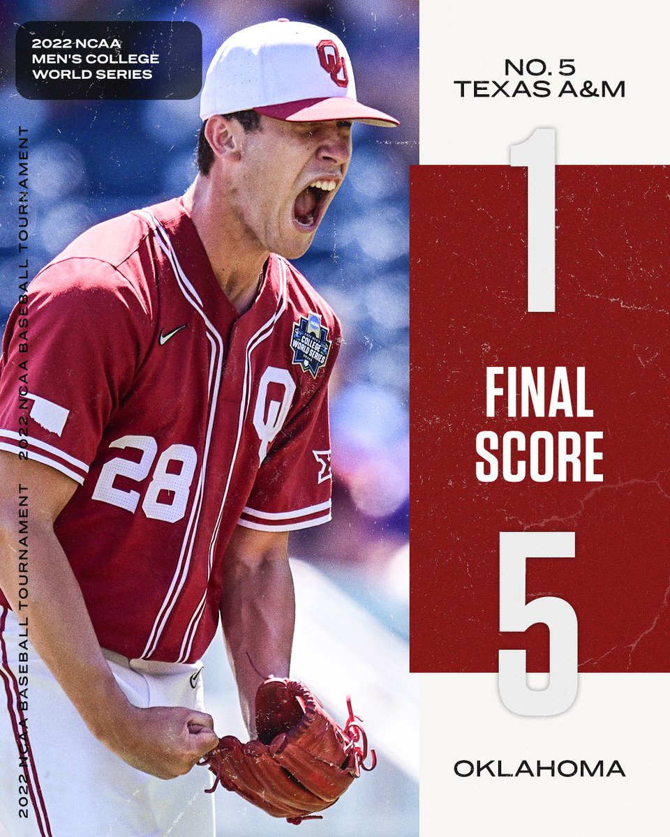 THE SOONERS ARE HEADING TO THE #MCWS FINALS‼️ @OU_Baseball