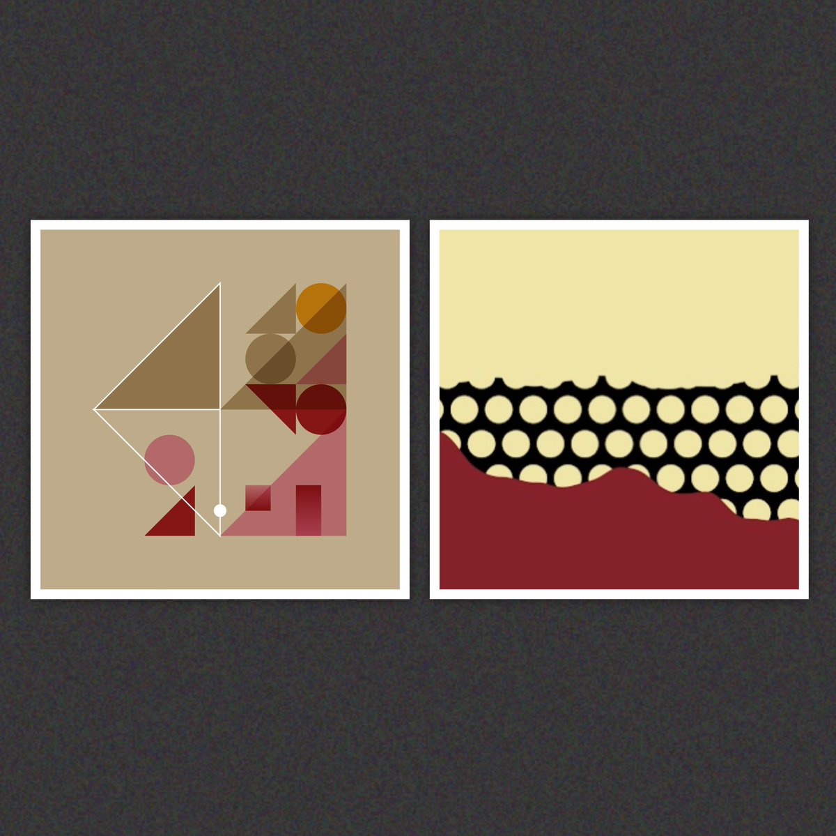 meebithood's tweet image. Perfect match from @artblocks_io 
Left: Elementals #401 from @xiiixiii 
Right: Ode to Roy #611 from @artplusbrad