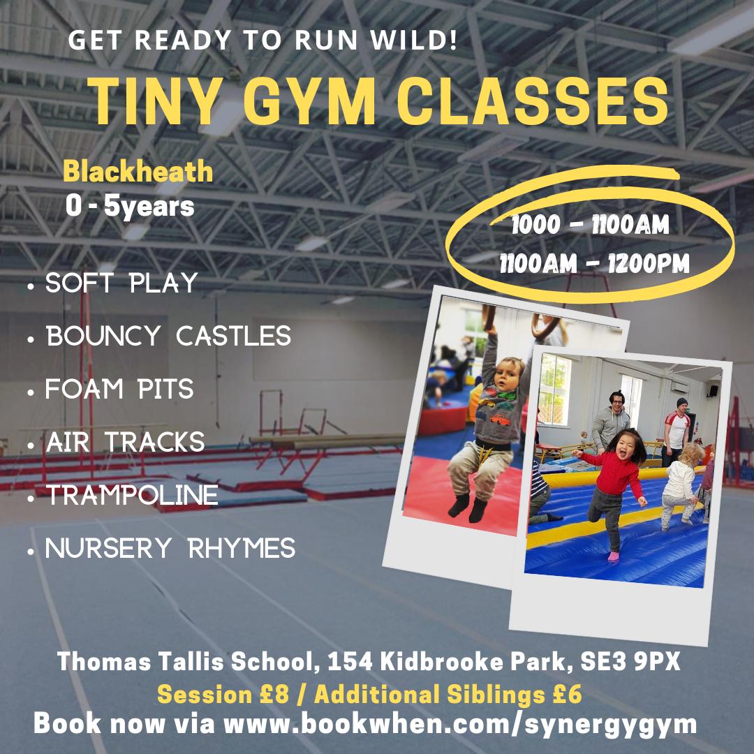 Our new Tiny Gym Sessions were a big hit last weekend... we'll be back again on Saturday at Blackheath or if you can't wait that long, pop into Camberwell on Thursday! bookwhen.com/synergygym
