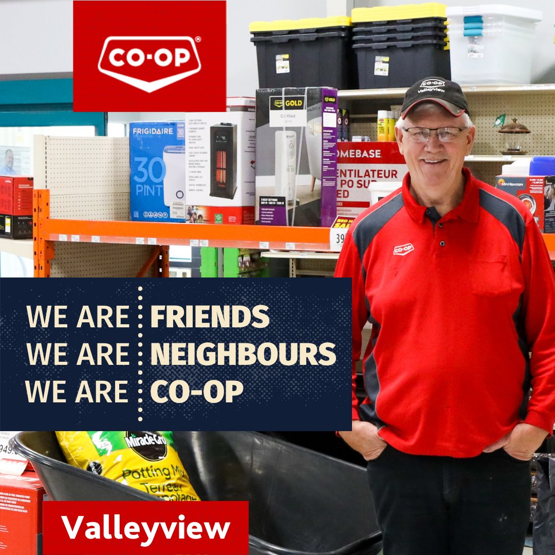 ValleyviewCoop's tweet photo. Semi-retired? Student looking for your first part-time job? Maybe it's time for a career change?  Valleyview Co-op has immediate openings including positions at our Virden Farm and Ranch Centre. Paid benefits available at 24 hours a week. Visit https://t.co/5HYfvY4yJd https://t.co/ZyjyiqyMLf