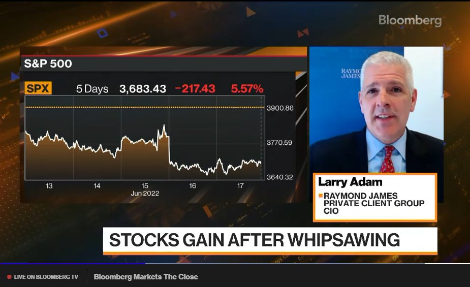 LarryAdamRJ's tweet photo. Thank you @CarolineHydeTV, @RomaineBostick, and @RiggsReport for hosting me on Bloomberg @Markets where I shared my thoughts on why the upcoming earnings season and inflation reports may prove that the recent pessimism is overblown. https://t.co/4aE6VhSHJE https://t.co/eOUuwbCuqf