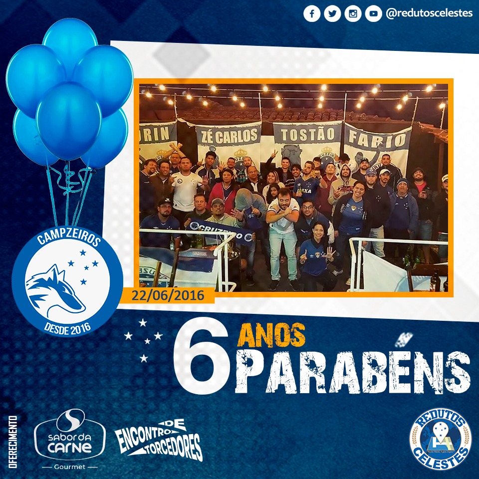 RedutosCelestes's tweet photo. Hoje o Reduto @campzeiros completa 6 anos. Parabéns e muito obrigado por representar o @Cruzeiro em Campinas/SP 🎂🎊🎉 🔵⚪🦊🇮🇹

#RedutosCelestes #Cruzeiro 
#RedutoCampzeiros6Anos #Campinas #SP https://t.co/oIDXlTaYB7