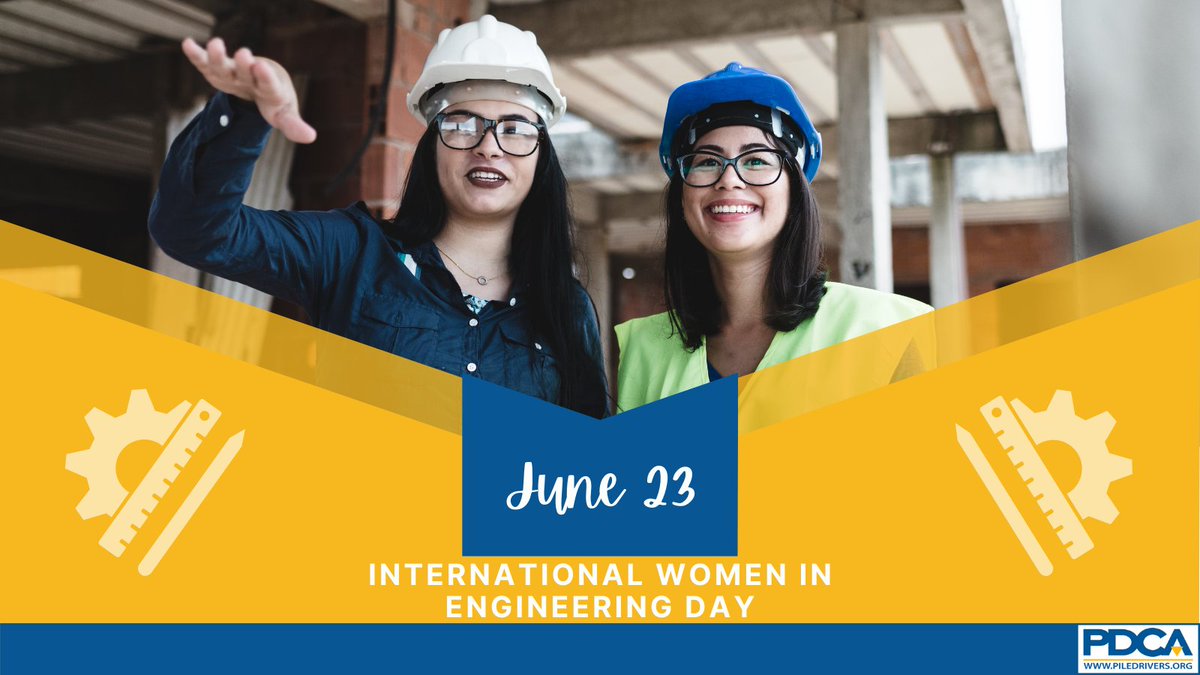 Today is #InternationalWomenInEngineeringDay!

This year's theme focuses on the inventors and innovators who will change industry for the better.

Tag the #WomenInEngineering you know who will positively change the #DrivenPile industry below.

#PDCADriven #INWED #ImageTheFuture