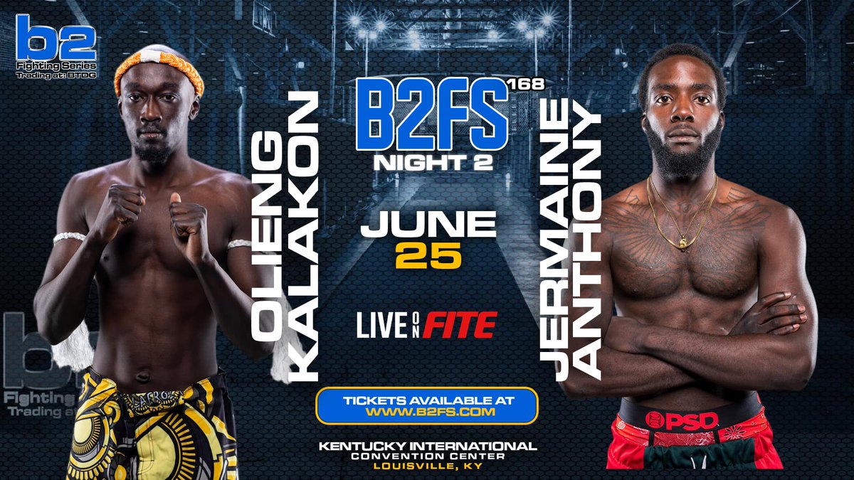 b2_fighting's tweet image. 🗣Head over to The B2FS Twitch Channel to catch an interview with Star Amateur Olieng Kalakon to discuss his upcoming match this weekend 🔥
•
 twitch.tv/b2_fightingser…
•
🎟Get your Tickets and 𝙇𝙄𝙑𝙀 𝙤𝙣 FITE exclusive stream at  b2fs.com
#B2FS #MMA #Twitch