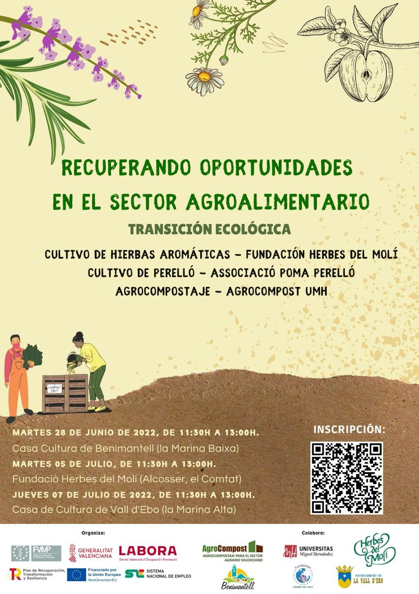 AgrocompostGVA's tweet photo. Continuamos nuestra ruta #Agrocompostatge pobleapoble
#Agrocompostaje puebloapueblo
Nos esperan jornadas muy interesantes en #LaMarina, #ElComptat, y #ElVinalopó junto a @fvmpendirecto "Recuperando oportunidades en el sector agrario"
@GVAagroambient
Mas info aquí 👇👇 https://t.co/3Z6yUfji4m