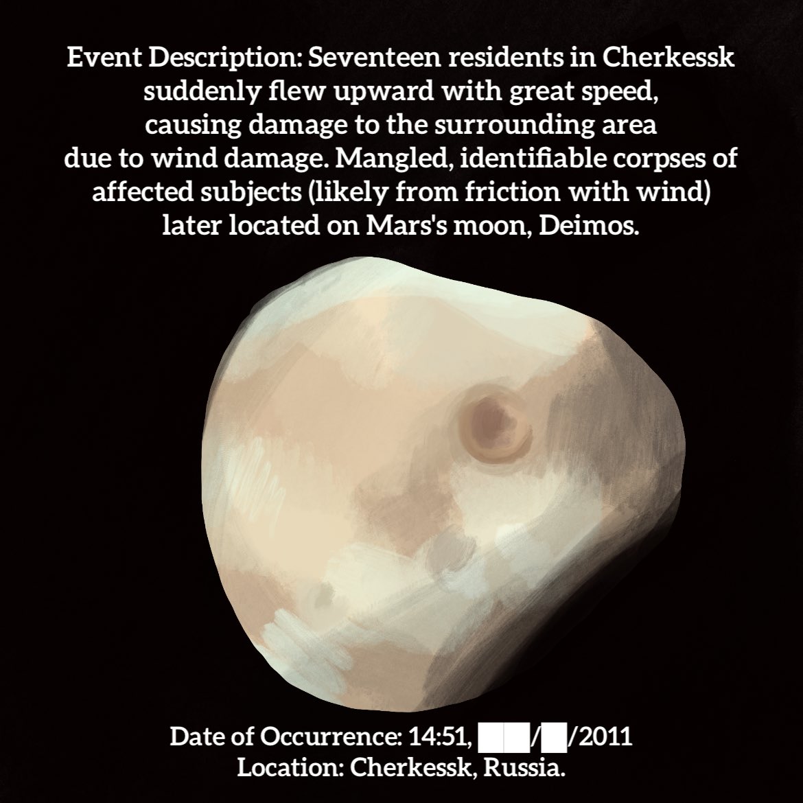 Extranormal_SCP's tweet photo. SCP Log of Extranormal Events entry 51 (been busy but I managed to make a moon painting for today!) #scp049 #scp173 #scp #scpwiki https://t.co/gvkPXk7PaD