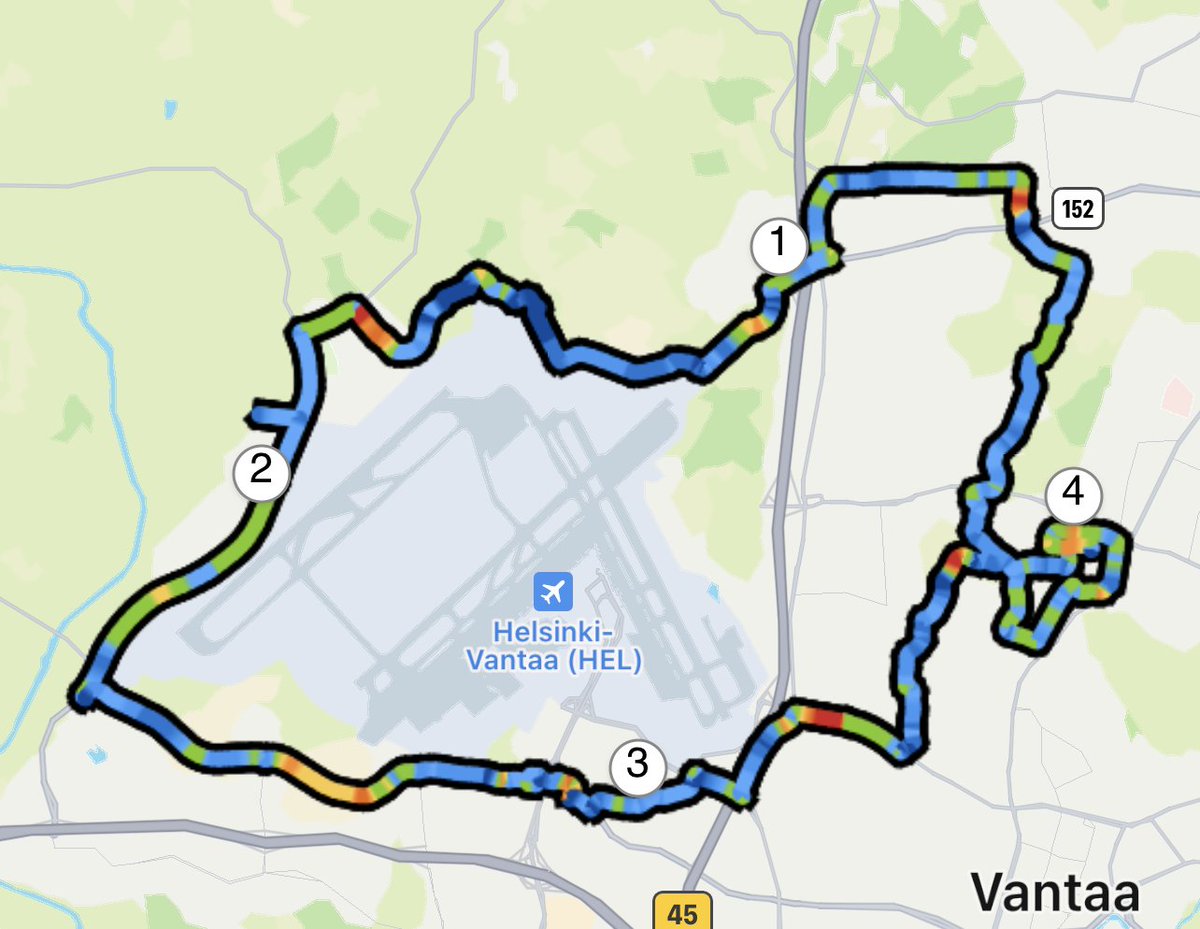 juzzuf's tweet image. ”Tour de HeVa” (HEL/EFHK) and then some… thanks for the company @vehvis  #20MileRide #FocusBikes