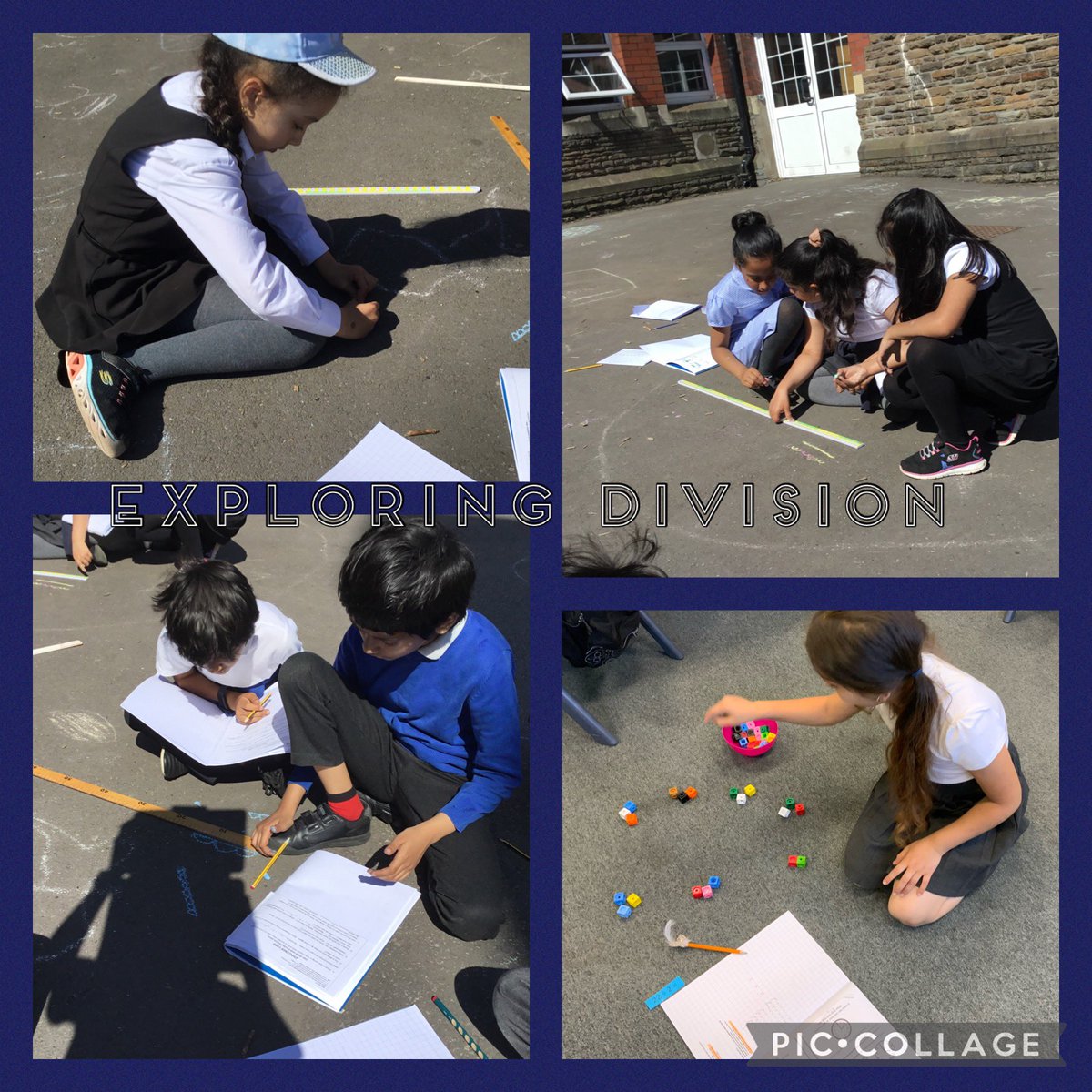 nppschool's tweet photo. Year 3 have been exploring division. #nppschnumeracy #nppschoutdoors https://t.co/sENo5xN5Wn