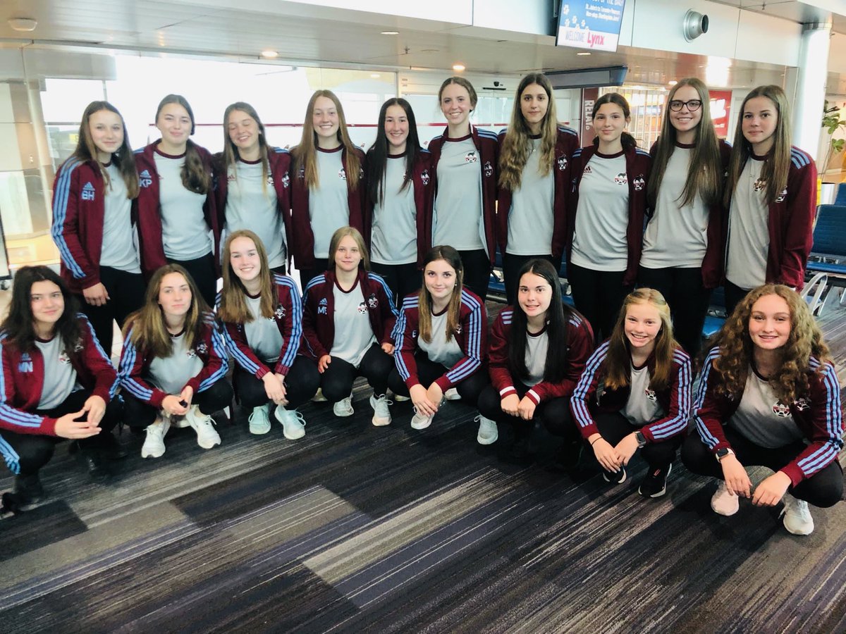 SoccerNLSA's tweet photo. Team NL heading to their Atlantic Championships. Girls U15 &amp; 16 in NB and Boys U15 and 16 in NS. Best of luck to the players, coaches and managers!!!! https://t.co/G329xL5AAw