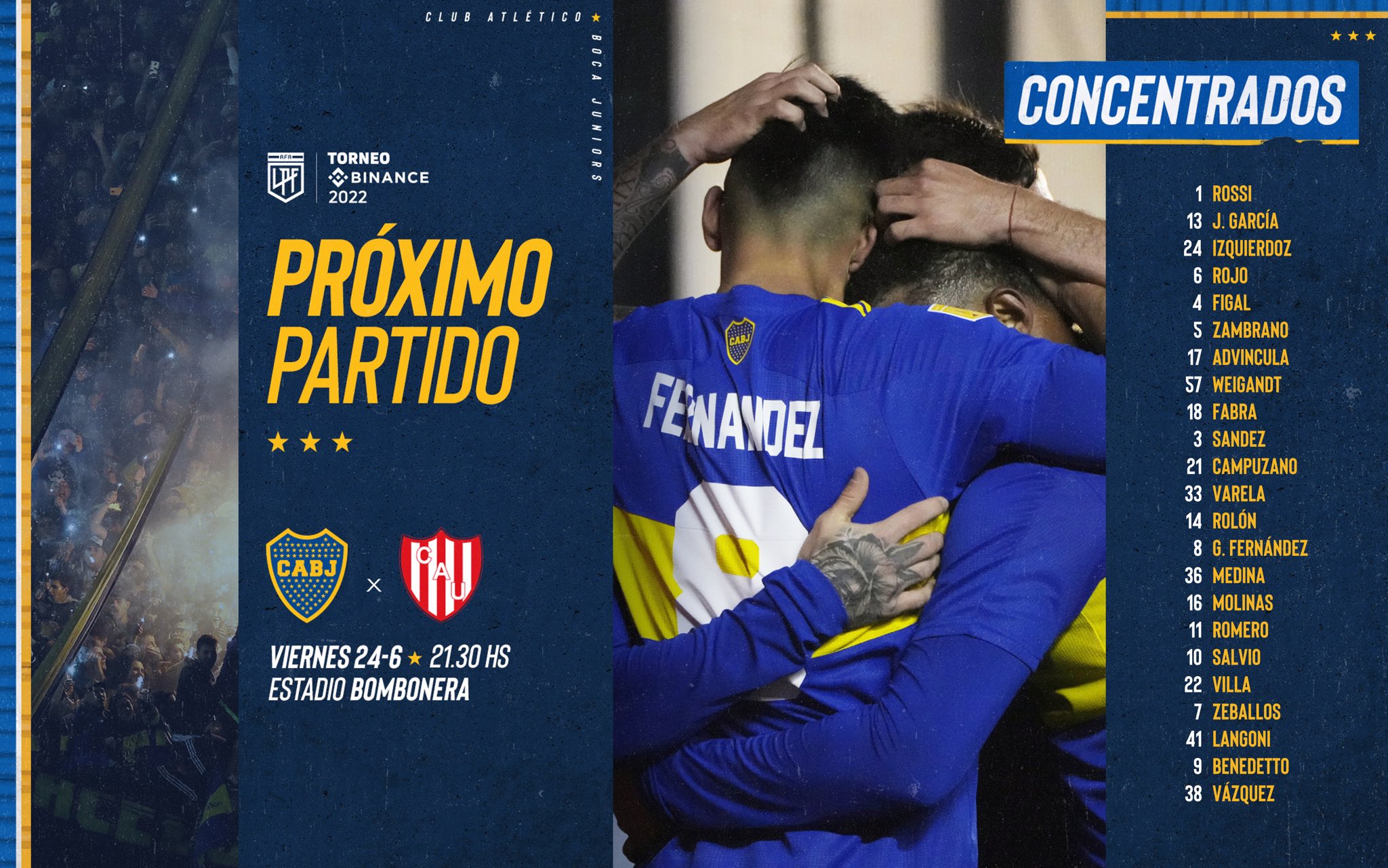 Partidos de boca juniors